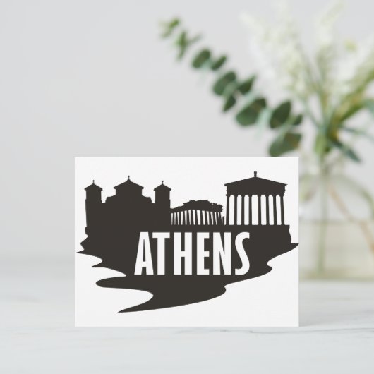 Athen Postkarte (Stehend Vorderseite)