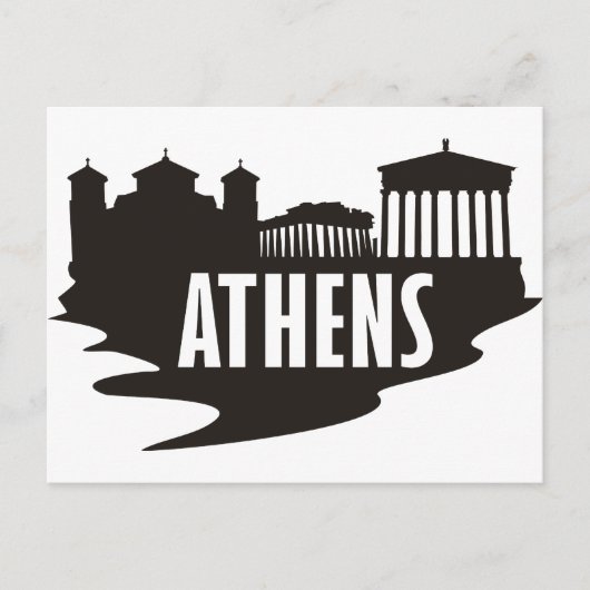 Athen Postkarte (Vorderseite)