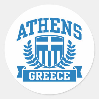 Athen Runder Aufkleber