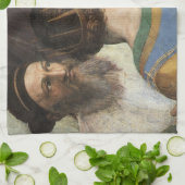 Athen-Schule von Raphael, Vintage Renaissance Geschirrtuch (Gefaltet)