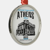 Athen Silbernes Ornament (Rechts)