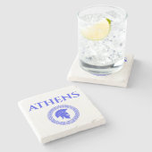Athen Spartaner Steinuntersetzer (Seitenansicht)