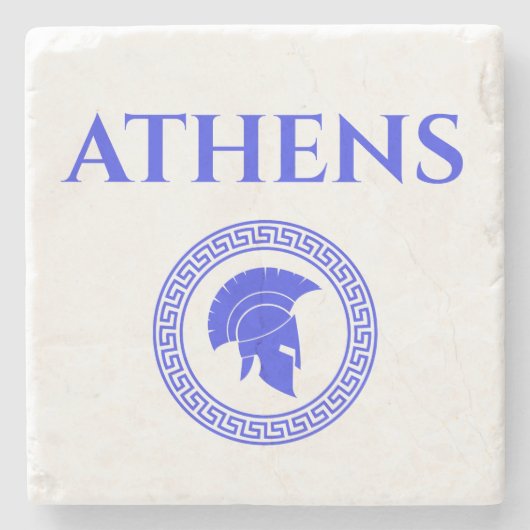 Athen Spartaner Steinuntersetzer (Vorderseite)