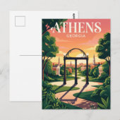 Athen USA Postkarte (Vorne/Hinten)