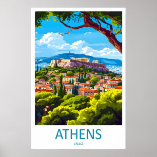 Athen Vintage-Reiseposter Park Ski National Poster