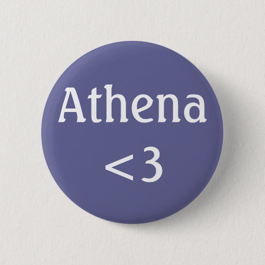 Athena <3 Abzeichen Button (Vorderseite)