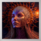 Athena - Die griechische Göttin Mauer Print Poster (Vorne)