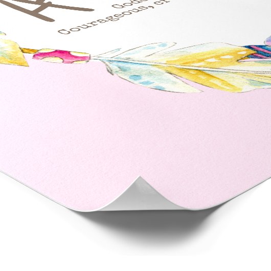 Athena feather and perlen wath name meint poster (Ecke)