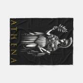 Athena-Göttin der Weisheit und des Krieges Fleecedecke (Vorderseite (Horizontal))