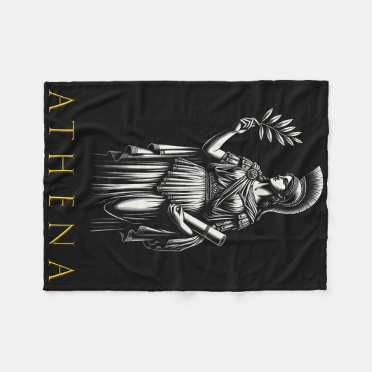 Athena-Göttin der Weisheit und des Krieges Fleecedecke (Vorderseite (Horizontal))