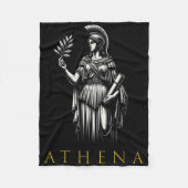 Athena-Göttin der Weisheit und des Krieges Fleecedecke (Vorderseite)