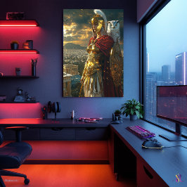 Athena, Göttin der Weisheit und des Krieges - Wäch Poster