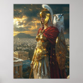 Athena, Göttin der Weisheit und des Krieges - Wäch Poster (Vorne)