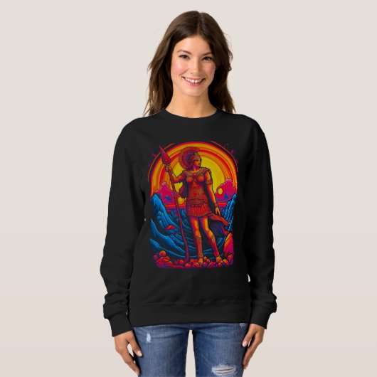Athena Greek Mythology Goddess Sweatshirt (Vorne ganz)