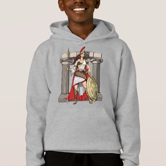 Athena Griechische Göttin Hoodie (Vorderseite)