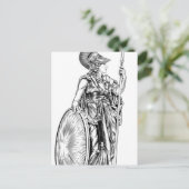 Athena Griechische Göttin Postkarte (Stehend Vorderseite)