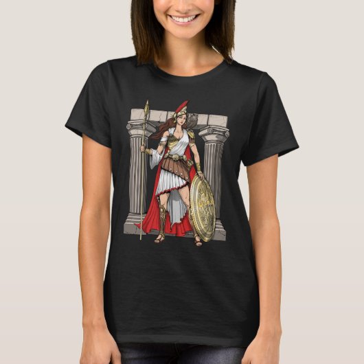 Athena Griechische Göttin T-Shirt (Vorderseite)