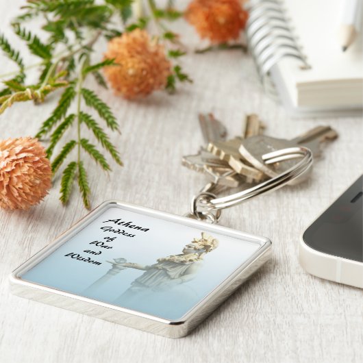 Athena im Nebel Schlüsselanhänger (Seite)