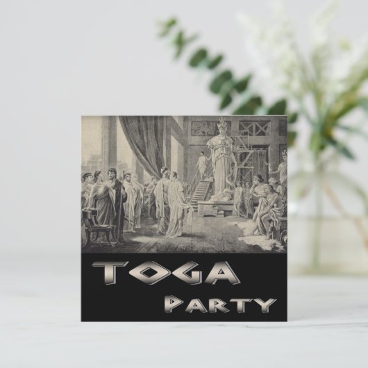 Athena im Parthenon Einladung (Stehend Vorderseite)