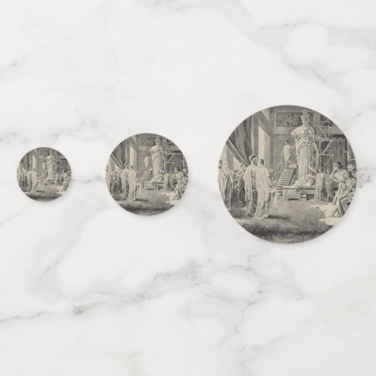 Athena im Parthenon Konfetti (Rückseiten)