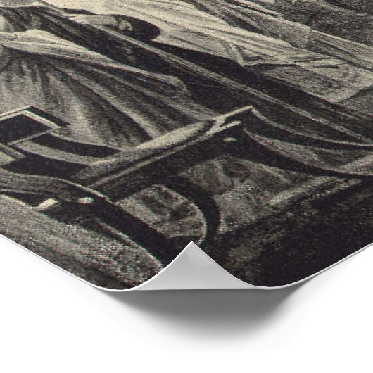 Athena im Parthenon Poster (Ecke)