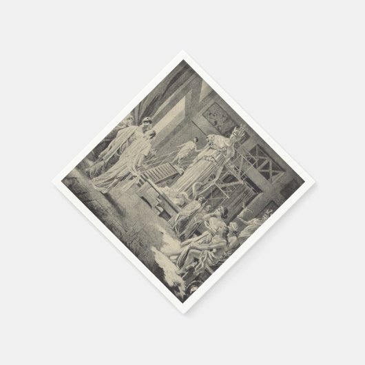 Athena im Parthenon Serviette (Ecke)