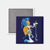 Athena Magnets Magnet (Vorderseite/Rückseite)