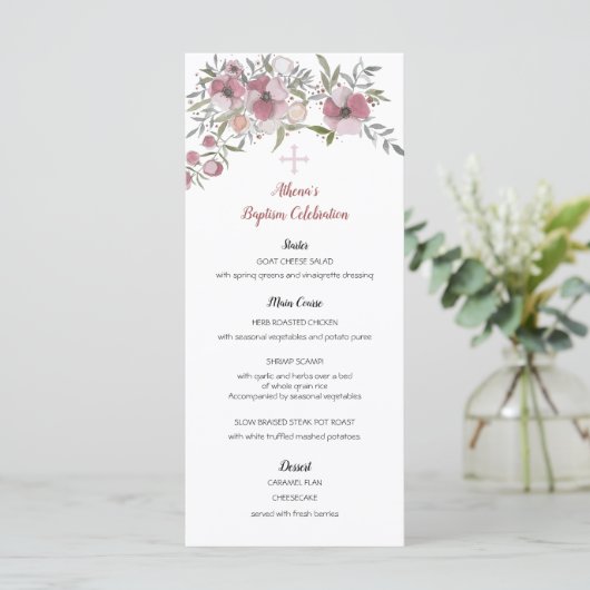 Athena Menu Menükarte (Stehend Vorderseite)