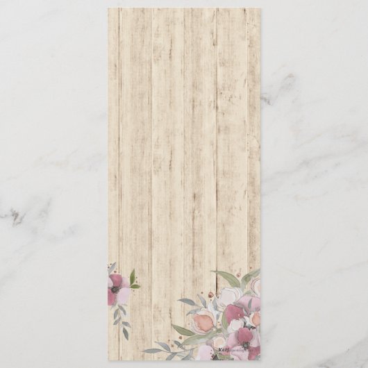 Athena Menu Menükarte (Rückseite)