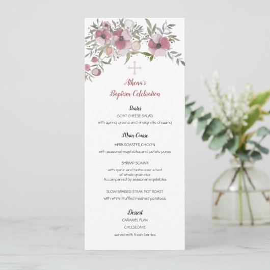 Athena Menu Menükarte (Stehend Vorderseite)