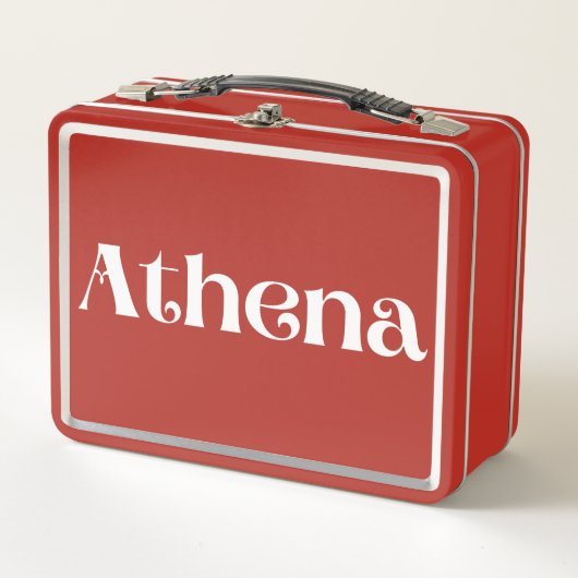Athena Metall Brotdose (Vorderseite)