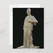 Athena mit einer zistischen, römischen Kopie eines Postkarte (Vorne/Hinten)