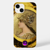 ATHENA MIT FANTASY GRIFFINS UND LILA GEMSTONE Case-Mate iPhone HÜLLE (Rückseite)