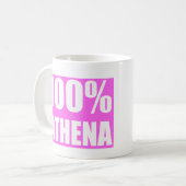 Athena Name 100 Prozent Kaffeetasse (Vorderseite Links)