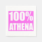 Athena Name 100 Prozent Serviette (Vorderseite)