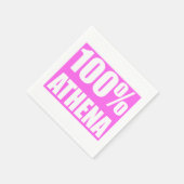 Athena Name 100 Prozent Serviette (Ecke)