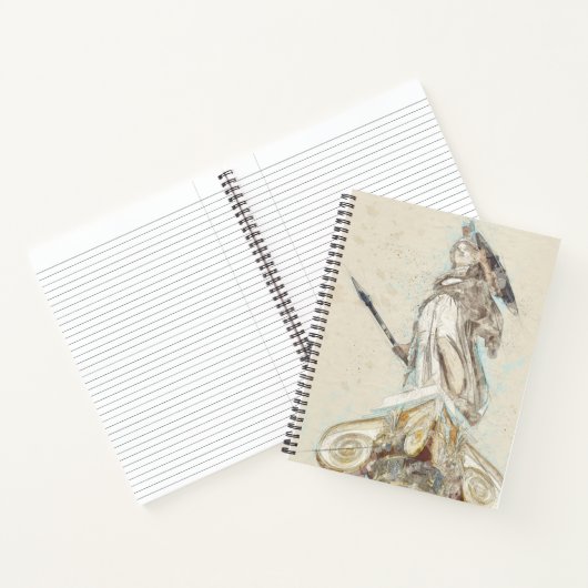 Athena Notebook - Klassische griechische Statue Ar Notizblock (Innenseite)