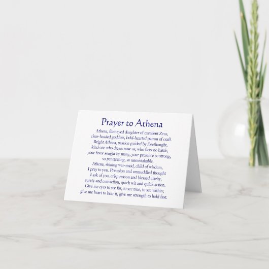 Athena Notecard (Vorderseite)