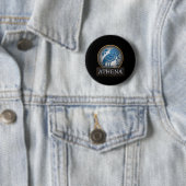 Athena Owl Symbol der griechischen Göttin der Weis Button (Beispiel)