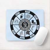 Athena Pendulum Board Mouse Pad Mousepad (Mit Mouse)