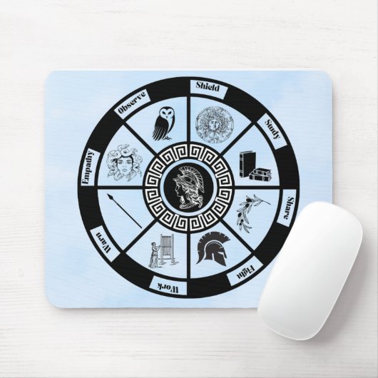 Athena Pendulum Board Mouse Pad Mousepad (Mit Mouse)