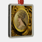 ATHENA PORTRAIT MIT GOLDEN HELMET UND GRIFFINEN SILBERNES ORNAMENT (Rechts)