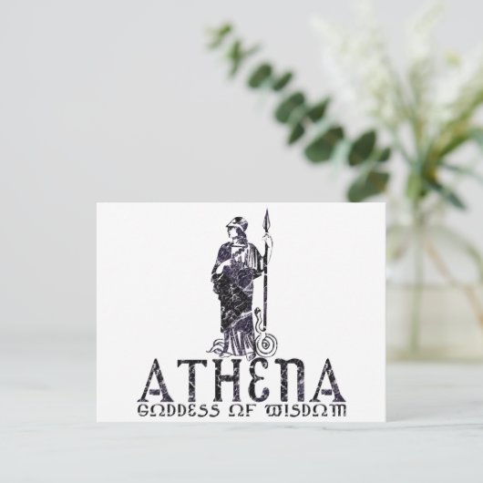 Athena Postkarte (Stehend Vorderseite)