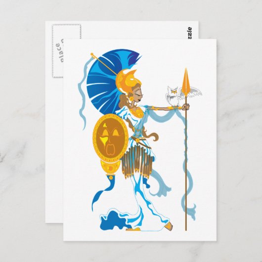 Athena Postkarten (Vorne/Hinten)