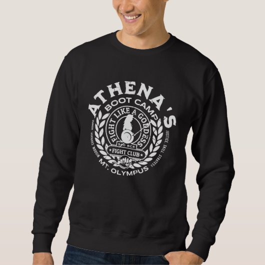 Athena s Boot Camp Greek Mythology Olympus Lore Go Sweatshirt (Vorderseite)