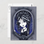 "Athena" Tattooische Fee Postkarte (Vorne/Hinten)