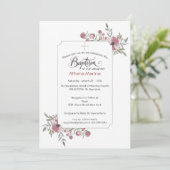 Athena Taufe Einladung (Stehend Vorderseite)