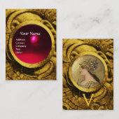 ATHENA UND BEKÄMPFUNG VON GRIFFINEN MONOGRAMM, Rot Visitenkarte (Vorne/Hinten)