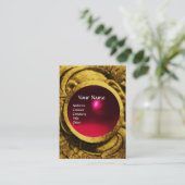 ATHENA UND BEKÄMPFUNG VON GRIFFINEN MONOGRAMM, Rot Visitenkarte (Stehend Vorderseite)