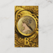 ATHENA UND BEKÄMPFUNG VON GRIFFINEN MONOGRAMM, Rot Visitenkarte (Rückseite)